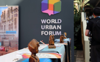 WUF12 Pavillion at the second session of the United Nations Habitat Assembly in Nairobi ?IISD/ENB | Mike Muzurakis